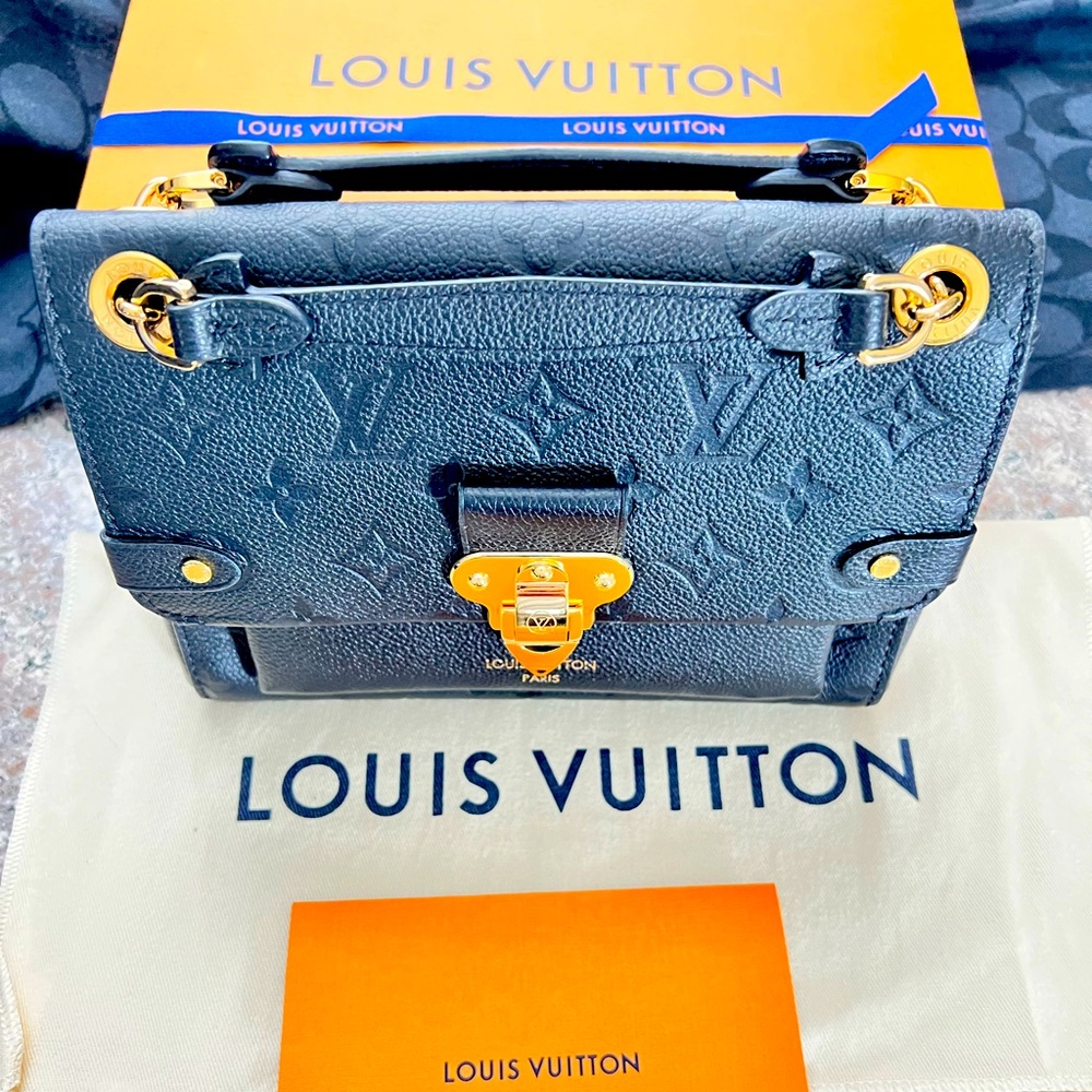 Louis Vuitton COA Empreinte Vavin BB M44550 Black Leather Monogram Convertible